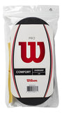 PAQUETE 30 OVERGRIPS WILSON COMFORT NEGROS